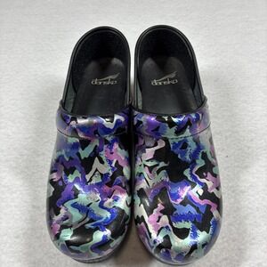 Dansko Women Patent Leather Professional Mermaid Clog Size 38 US 8